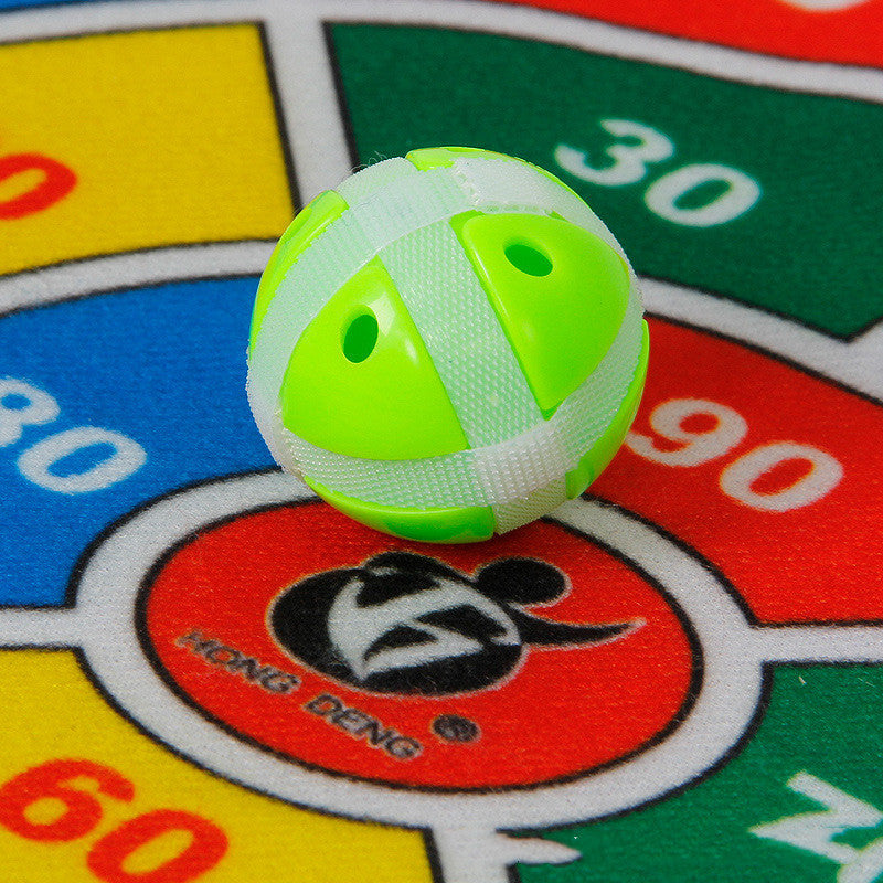 Kids' Fabric Dart Board – Safe Cloth Target Game for Children Ages 3–14, Red