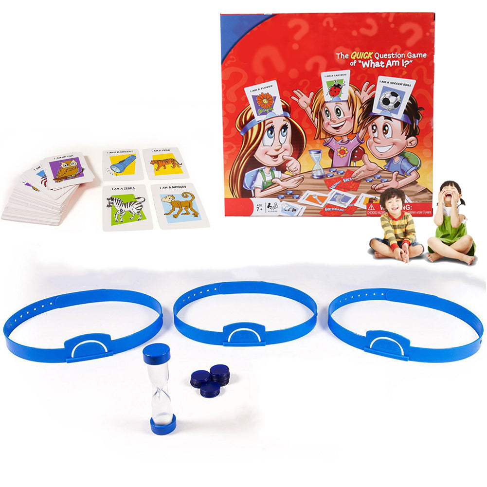 What Am I? Headband Guessing Game – Fun Family & Party Card Game for Kids & Adults
