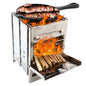 Folding Camp Stove – Portable Stainless Steel Wood Burner