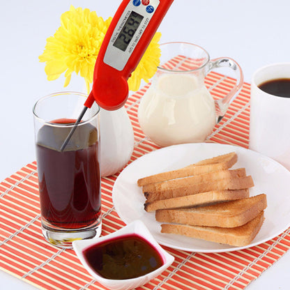 Instant-Read Folding Food Thermometer – Fast 0.8-Second Read, 4 Colors