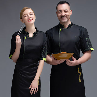 Short Sleeve Chef Top – Moisture-Wicking Unisex Kitchen & Bakery Jacket