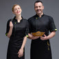 Short Sleeve Chef Top – Moisture-Wicking Unisex Kitchen & Bakery Jacket