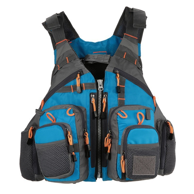 Fishing Life Vest with 11 Pockets – Breathable Flotation Jacket for Kayak, Fly & Canoe Fishing