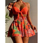 Women's 3-Piece Beach Set | Printed Bikini & Cover-Up Dress