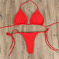 Women's Halter Neck Tie Bikini Set | Two-Piece Swimsuit in 7 Colors