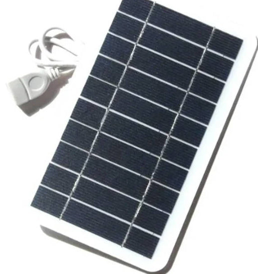 2W 5V Portable Solar Panel Charger – USB, Compact & Lightweight