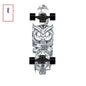 Fishtail Maple Skateboard — 21 Graphic Designs, 28" Deck