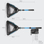 Aluminum Alloy Folding Fishing Net – Retractable Triangle Landing Net for Lure Fishing