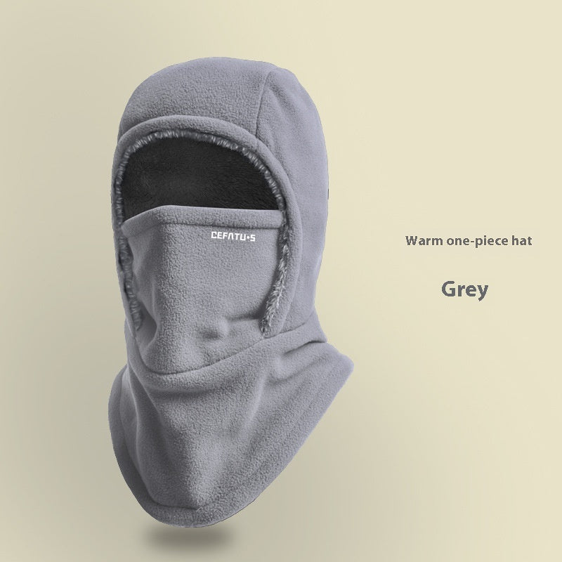 Winter Fleece Hooded Balaclava – Windproof Thermal Face Mask & Neck Scarf Hood