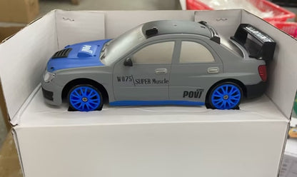 1:24 Scale RC Drift Car – 4WD Remote Control Racing Car with LED Lights & Traffic Cones