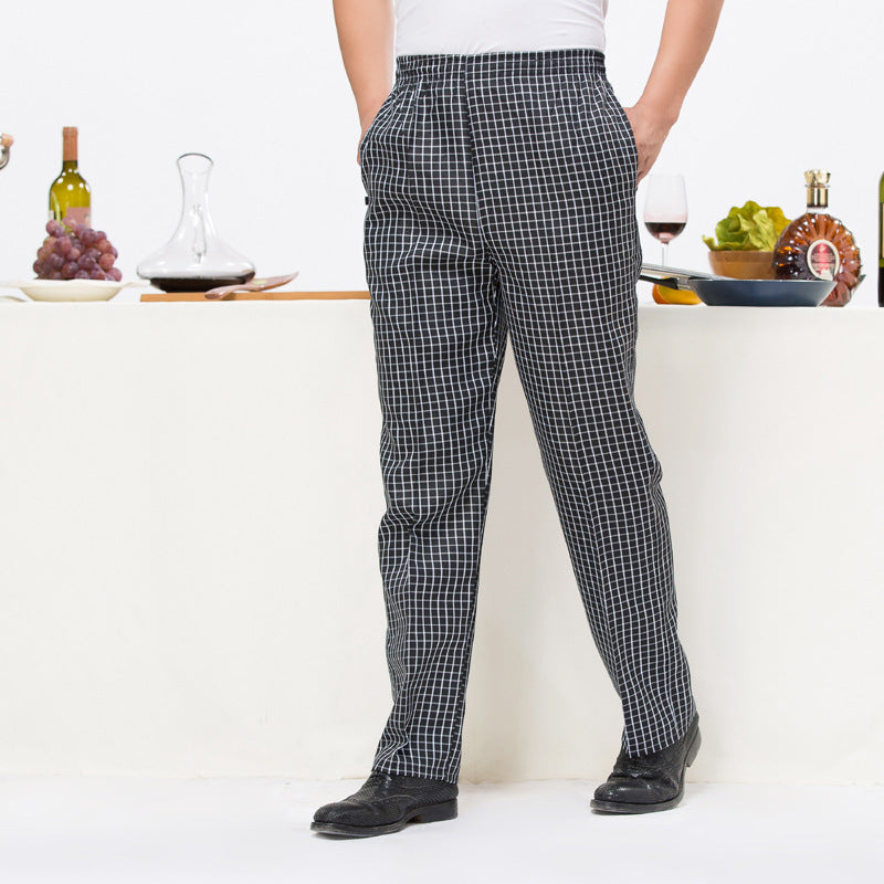 Stretch Chef Pants – Elastic Waist Kitchen Work Pants | 11 Patterns, L–5XL