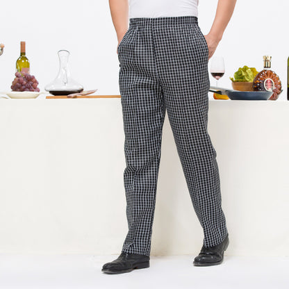Stretch Chef Pants – Elastic Waist Kitchen Work Pants | 11 Patterns, L–5XL