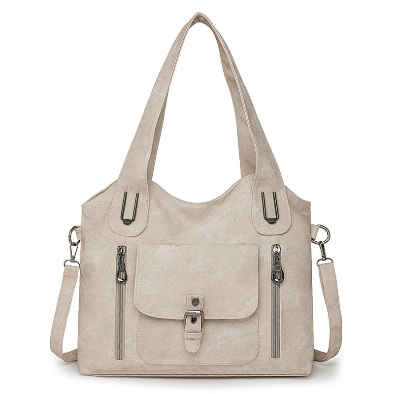 Large Capacity Crossbody Bag for Women – Retro PU Shoulder Purse