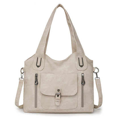 Large Capacity Crossbody Bag for Women – Retro PU Shoulder Purse