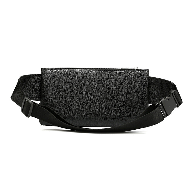 PU Leather Chest Bag – Men’s Waist Bag & Fanny Pack for Travel & Outdoors