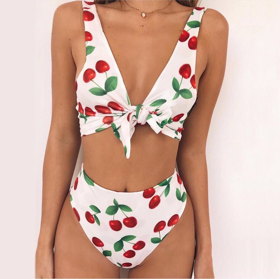 Knotted Bikini Set | Floral Beachwear for Women