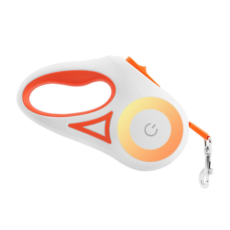 Retractable Dog Leash with Light — 10 ft & 16 ft, 3 Colors