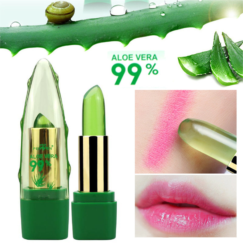Aloe Vera Color-Changing Lip Balm — Moisturizing & Long-Lasting