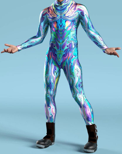 3D Digital Print Cosplay Jumpsuit – Anime & Street Style One-Piece Costume