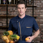 Ice Silk Chef Coat — Lightweight & Breathable, 4 Colors, M–3XL