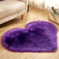 Plush Heart Shaped Fluffy Rug – Non-Slip Soft Carpet for Living Room & Home Decor