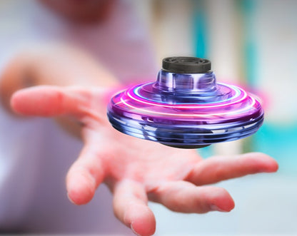LED Fingertip Gyro Spinner Toy – Flying UFO Drone for Kids