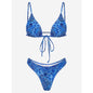 Women's Digital Print Bikini Set | Split Two-Piece Swimsuit