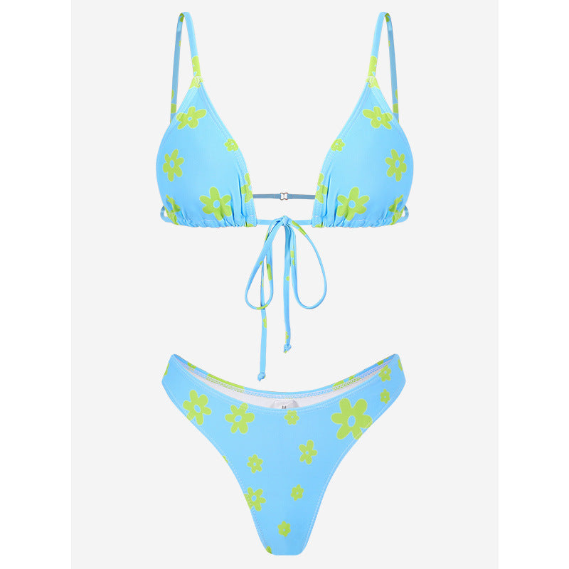 Women's Digital Print Bikini Set | Split Two-Piece Swimsuit