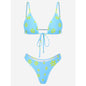 Women's Digital Print Bikini Set | Split Two-Piece Swimsuit