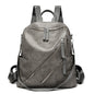 Women's Soft PU Leather Leisure Backpack – Waterproof Everyday Bag