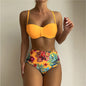 Women's Bikini Set – Spaghetti Strap Two-Piece Swimsuit with Underwire Support