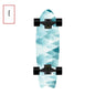 Fishtail Maple Skateboard — 21 Graphic Designs, 28" Deck