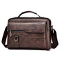 Men’s PU Leather Messenger Bag – Waterproof Shoulder Bag for Work, Travel & Daily Use