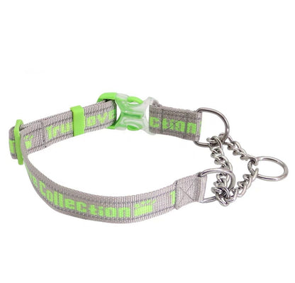Stainless Steel Dog Collar — Reflective, 7 Colors, M & L