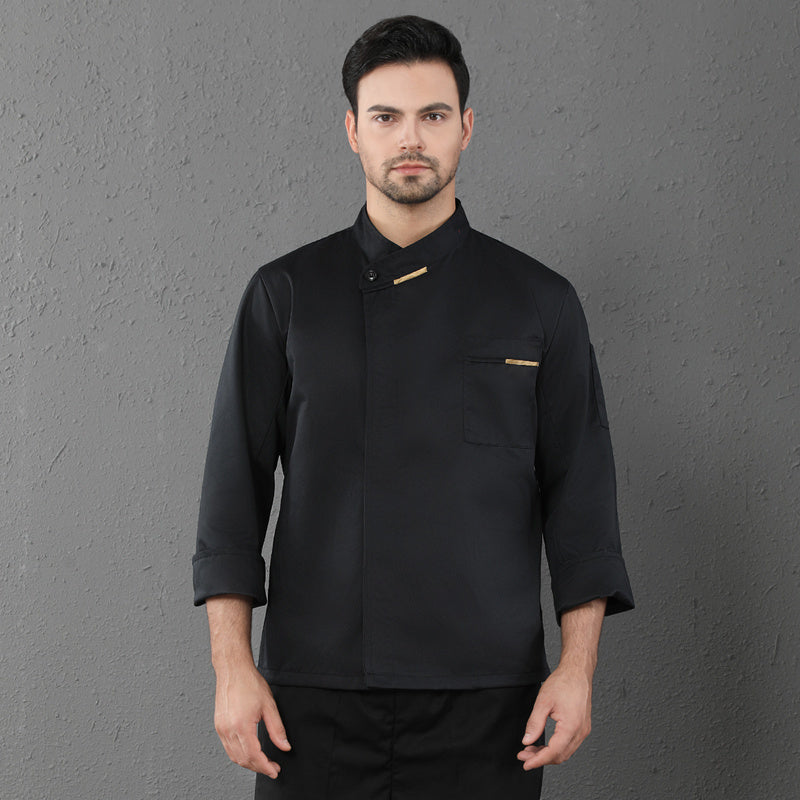 Men's & Women's Long-Sleeve Chef Coat – Restaurant & Catering Kitchen Uniform