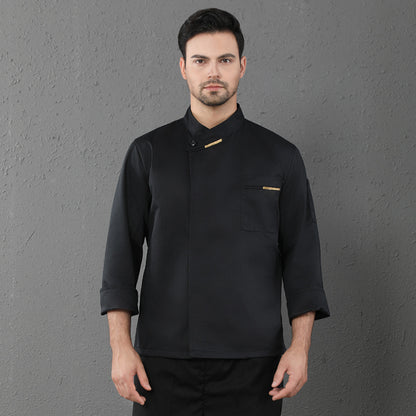 Men's & Women's Long-Sleeve Chef Coat – Restaurant & Catering Kitchen Uniform