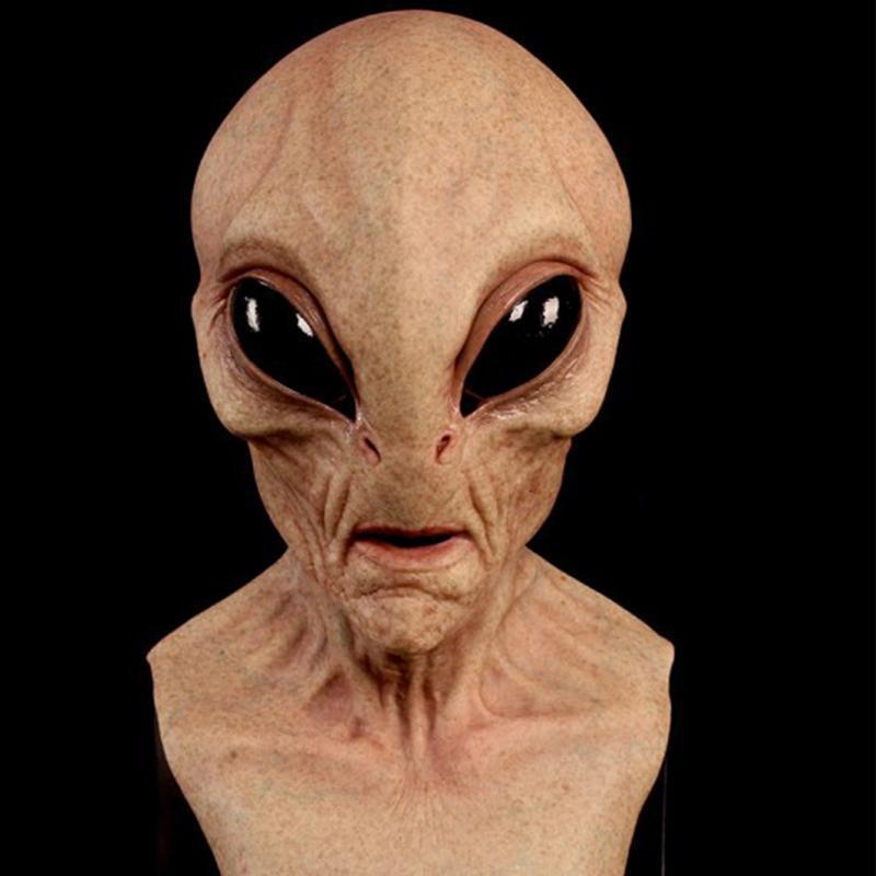 Latex Halloween Mask Set – Alien, Old Man & Cosplay Costume Masks with Gloves