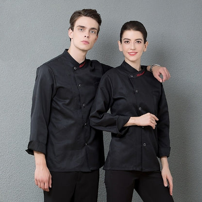 Professional Chef Jacket – Unisex Cotton Blend Coat for Kitchen & Culinary Work