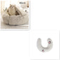 Round Plush Pet Bed — Warm Winter Bed for Cats & Dogs