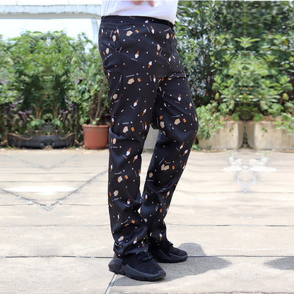 Stretch Chef Pants – Elastic Waist Kitchen Work Pants | 11 Patterns, L–5XL