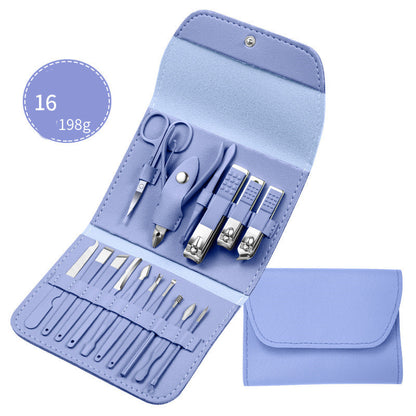 Stainless Steel Nail Care & Manicure Set — 7 to 20 Pieces