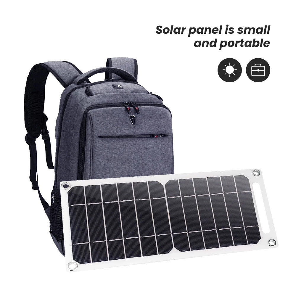 6W Portable Solar Panel Charger – 5V USB, Monocrystalline, for Camping & Backpacking