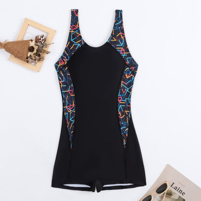 Women's One-Piece Swimsuit Shorts Jumpsuit | Slim Quick-Dry Beach Swimwear