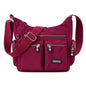 Women's Waterproof Nylon Crossbody Bag – Multi-Pocket Shoulder Bag with Retro Style
