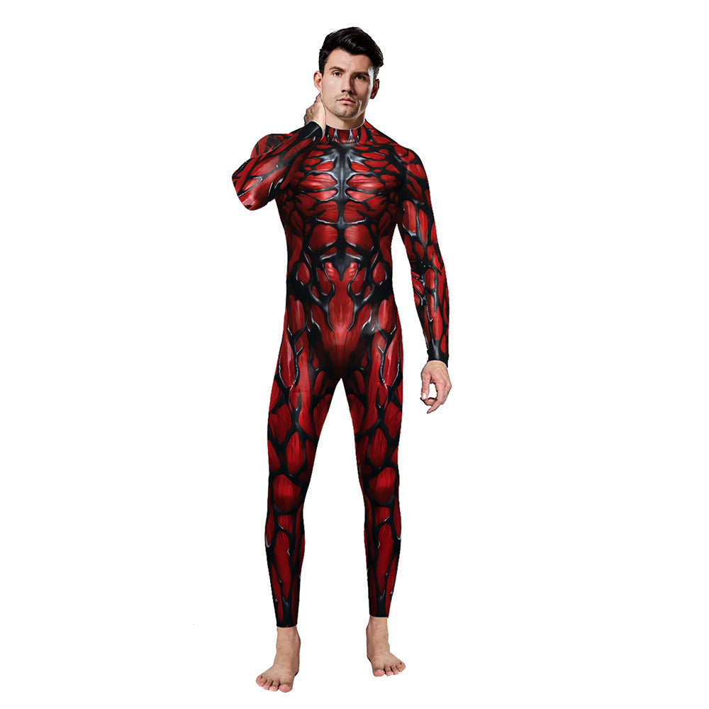 Men's Cosplay Bodysuit Jumpsuit – Stretchy Spandex One-Piece Anime Costume