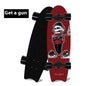 Fishtail Maple Skateboard — 21 Graphic Designs, 28" Deck
