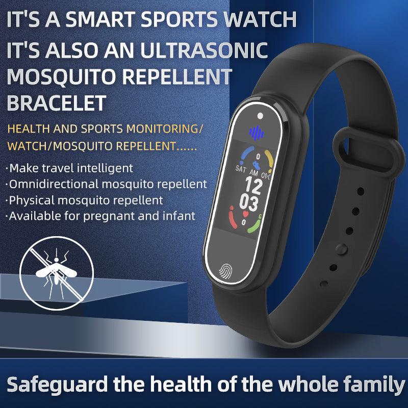 Mosquito Repellent Bracelet – USB Rechargeable Ultrasonic Insect Repeller Wristband for Kids & Adults