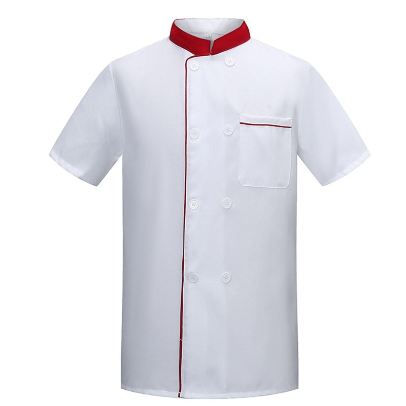 Unisex Short-Sleeve Chef Coat – Moisture-Wicking Summer Kitchen Uniform