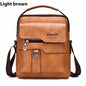 Men’s PU Leather Messenger Bag – Waterproof Shoulder Bag for Work, Travel & Daily Use