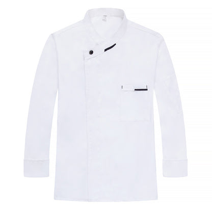 Long Sleeve Chef Jacket – Warm & Professional Kitchen Uniform for Men